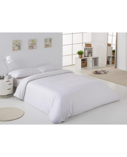 Imagen 0 de Funda nórdica algodon peinado blanco