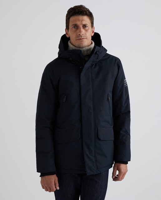 Plumífero de hombre azul con cremallera · Ecoalf · El Corte Inglés