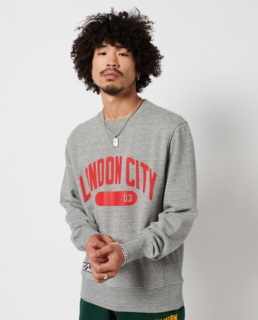 Sudadera de hombre de cuello redondo City College · Superdry · El Corte  Inglés