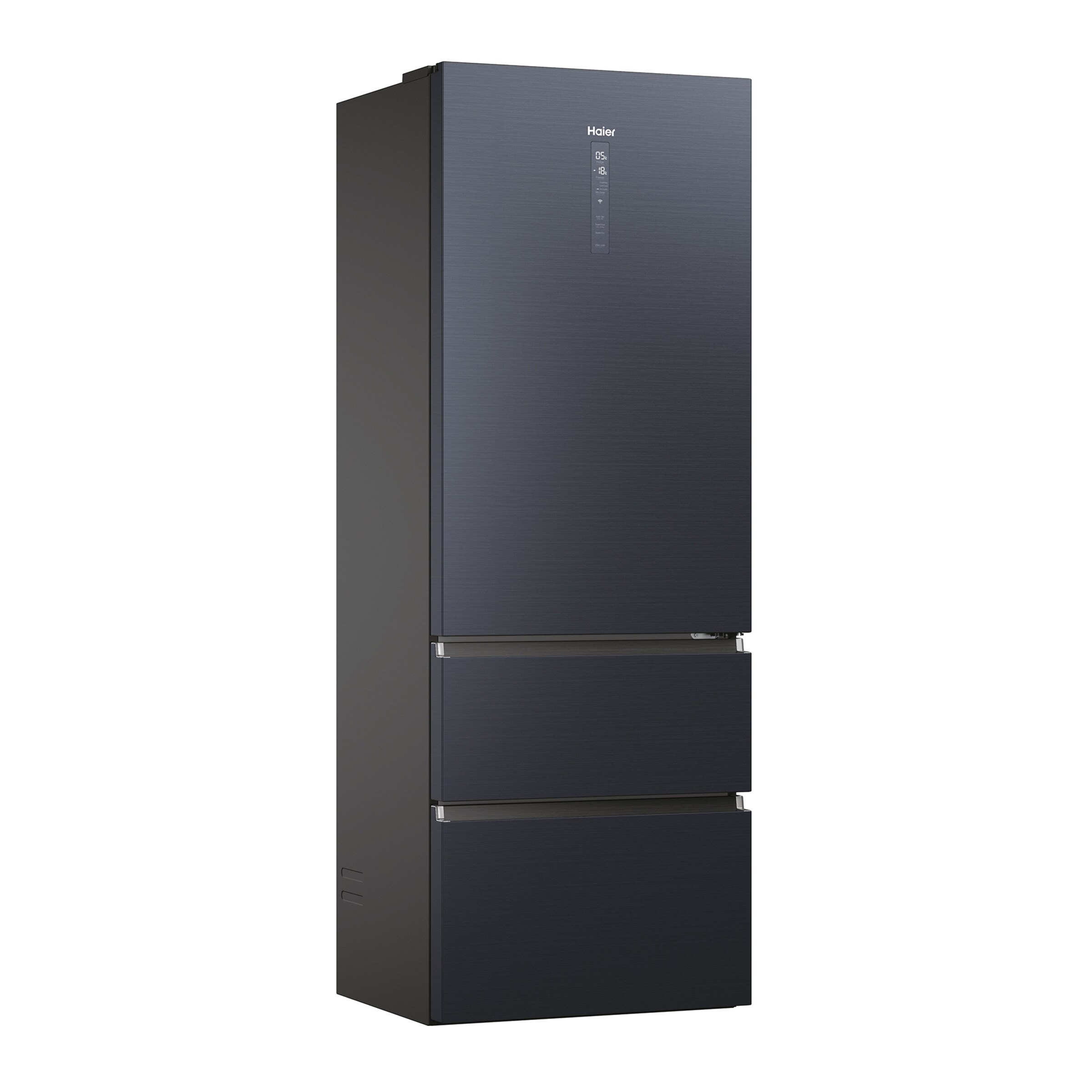 Frigorífico combi Haier Wifi, Total No Frost, 70 cm de ancho 3D 70 Series 7 - HTW7720ENMB (Reacondicionado Grado C) Grafito-1