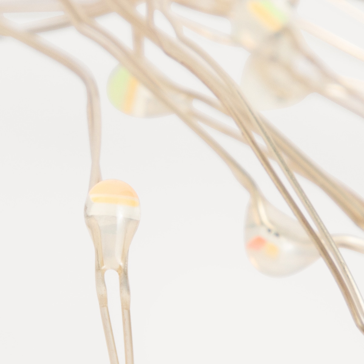 Grinalda Cabo de Cobre com 100 Luzes LED para Exterior Prata-4