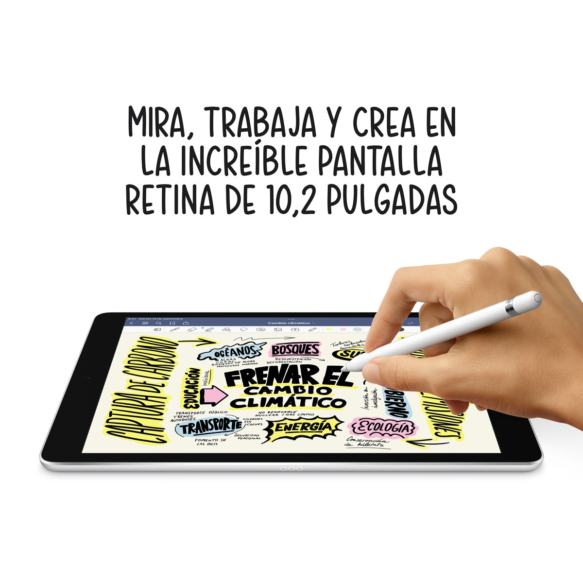 Apple iPad 10.2 (2021) Wi-Fi (9ª Generación) Plata-4