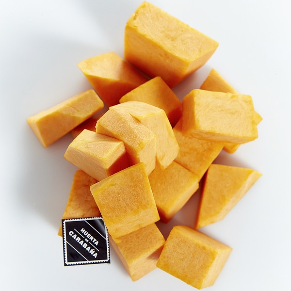 Calabaza troceada al vacio bolsa 1 kg · HUERTA DE CARABAÑA