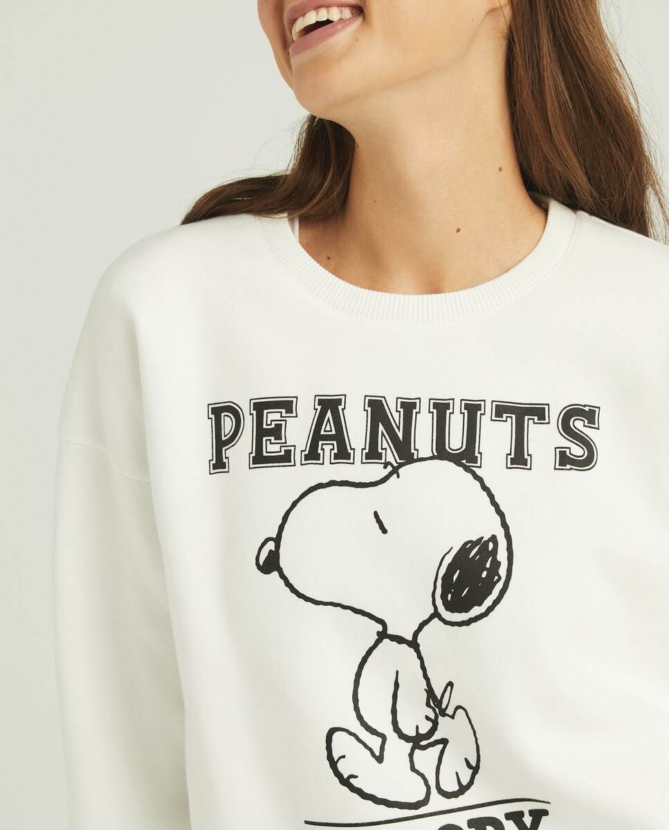Sudadera de mujer cuello caja licencia Snoopy · Green Coast · El Corte  Inglés