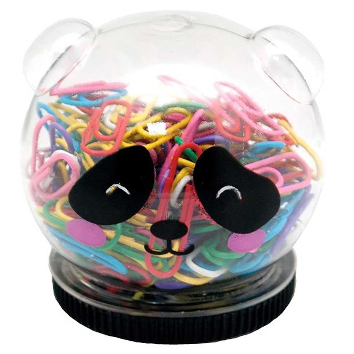 Imagem 0 de Caixa em Forma de Panda de Clips Coloridos