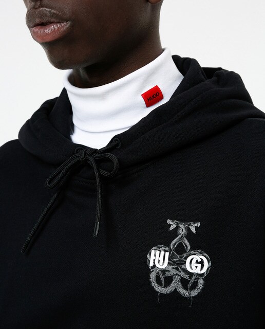 Sudadera de hombre negra con capucha · Hugo · El Corte Inglés
