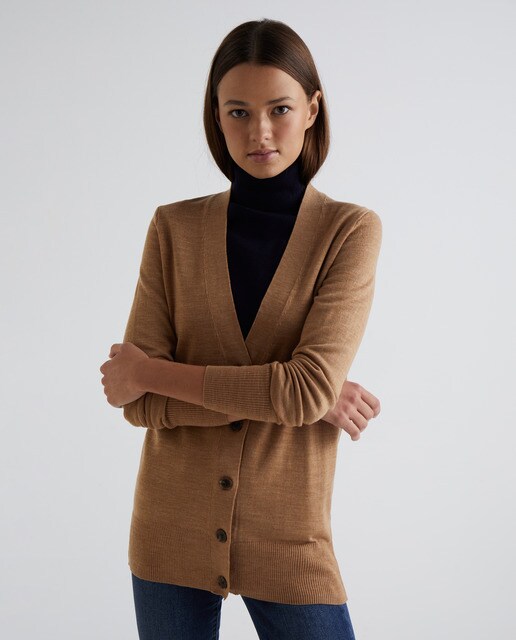 Chaqueta de mujer de lana merino con botones · GAP · El Corte Inglés