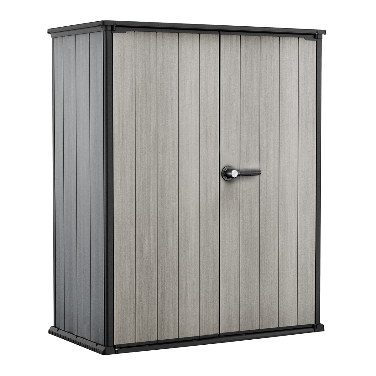 Cobertizo resina High Store Plus 1.400 l Gris-9