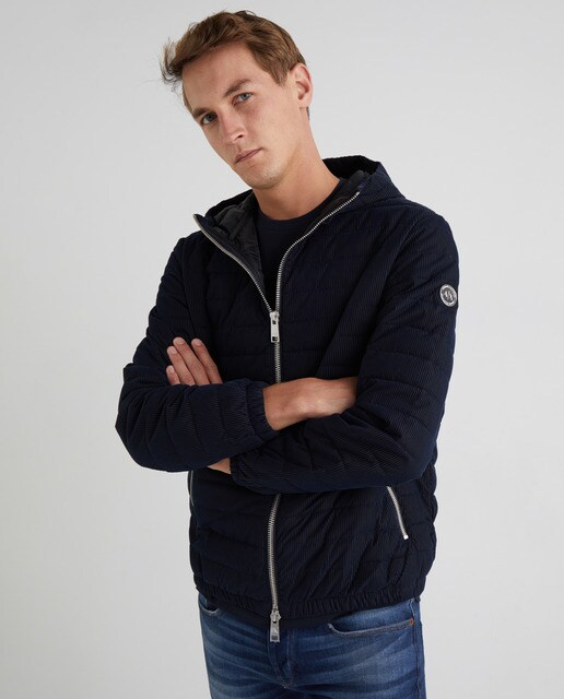 Chaqueta de hombre micropana azul · Armani Exchange · El Corte Inglés