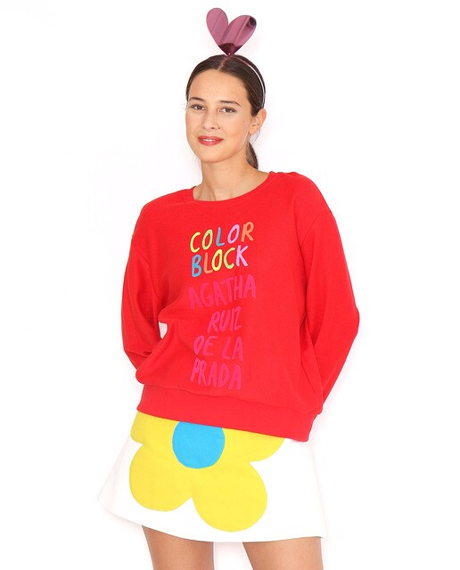 Sudadera de mujer manga larga · Agatha Ruiz de la Prada · El Corte Inglés