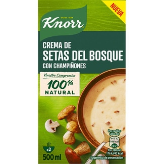 crema de setas del bosque con champiñones envase 500 ml - Knorr