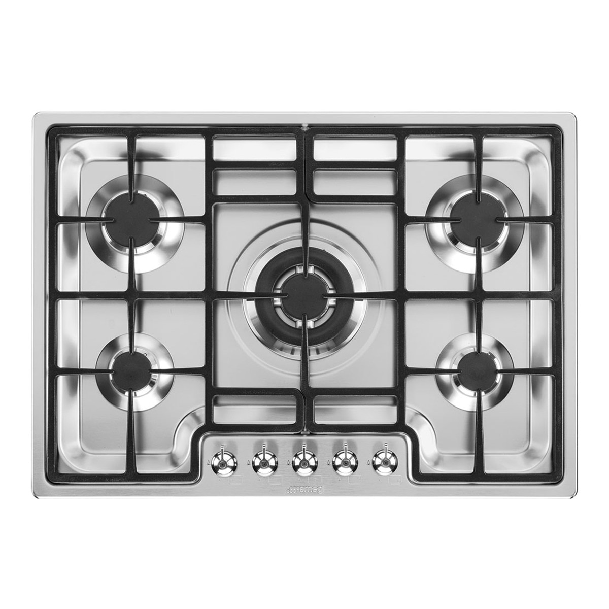 Imagen 0 de Placa de gas Smeg PGF754 con 4 quemadores