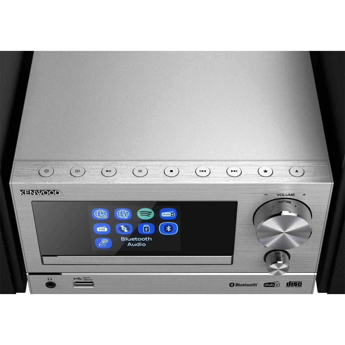 Microcadena Smart Kenwood M-7000SS Aluminio Wi-Fi, Spotify connect, CD, DAB+, USB y Bluetooth Audio Streaming Aluminio-5