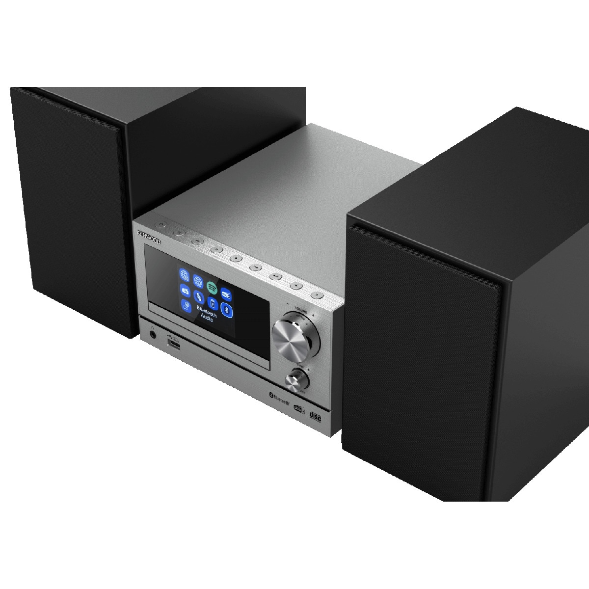 Microcadena Smart Kenwood M-7000SS Aluminio Wi-Fi, Spotify connect, CD, DAB+, USB y Bluetooth Audio Streaming Aluminio-4