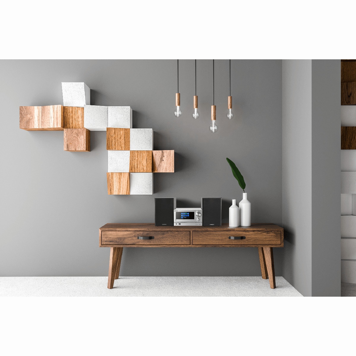 Microcadena Smart Kenwood M-7000SS Aluminio Wi-Fi, Spotify connect, CD, DAB+, USB y Bluetooth Audio Streaming Aluminio-3