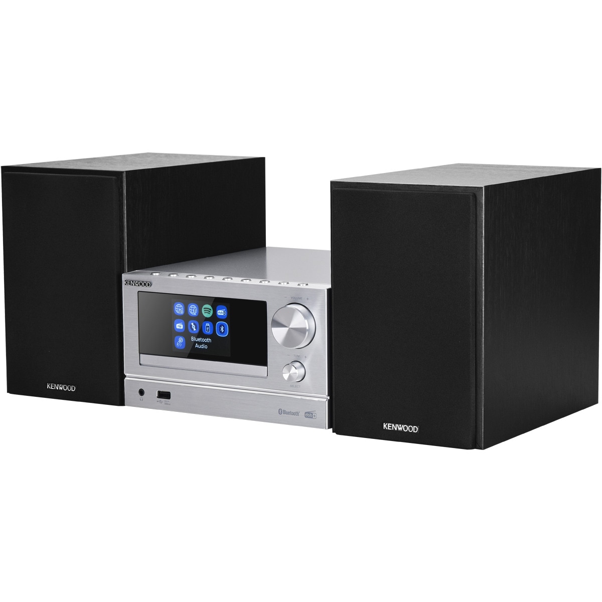 Microcadena Smart Kenwood M-7000SS Aluminio Wi-Fi, Spotify connect, CD, DAB+, USB y Bluetooth Audio Streaming Aluminio-2