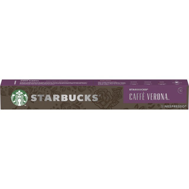 Estuche 10 cápsulas STARBUCKS Verona café espresso intensidad 10  compatibles con máquinas Nespresso Original · El Corte Inglés