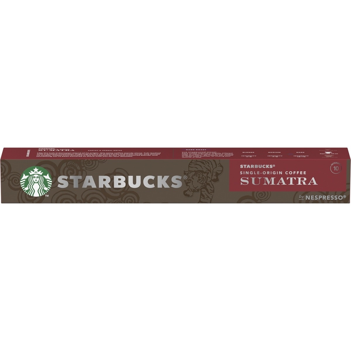 Starbucks - Estuche 10 Cápsulas Sumatra Café Espresso Intensidad 10 Compatibles Con Máquinas Nespresso En Oferta Starbucks - Estuche 10 Cápsulas Sumatra Café Espresso Intensidad 10 Compatibles Con Máquinas Nespresso Original