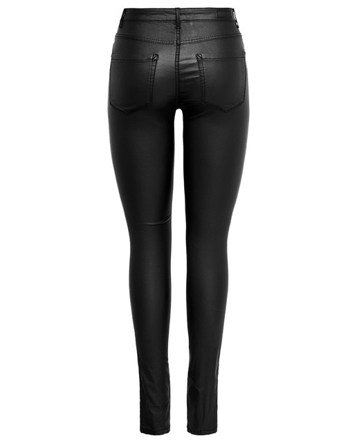 Pantalón de mujer polipiel cintura alta · Only · El Corte Inglés