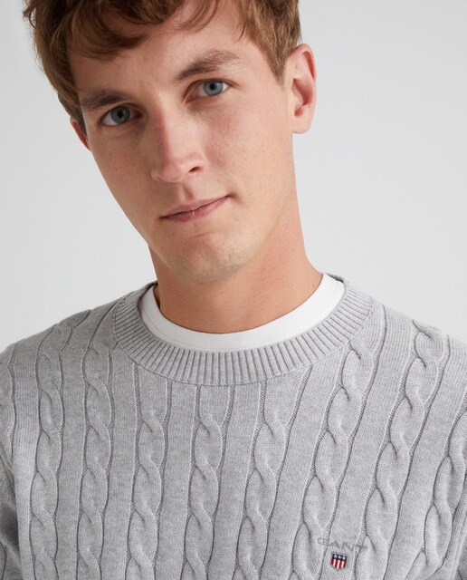 Jersey de hombre ochos gris · Gant · El Corte Inglés