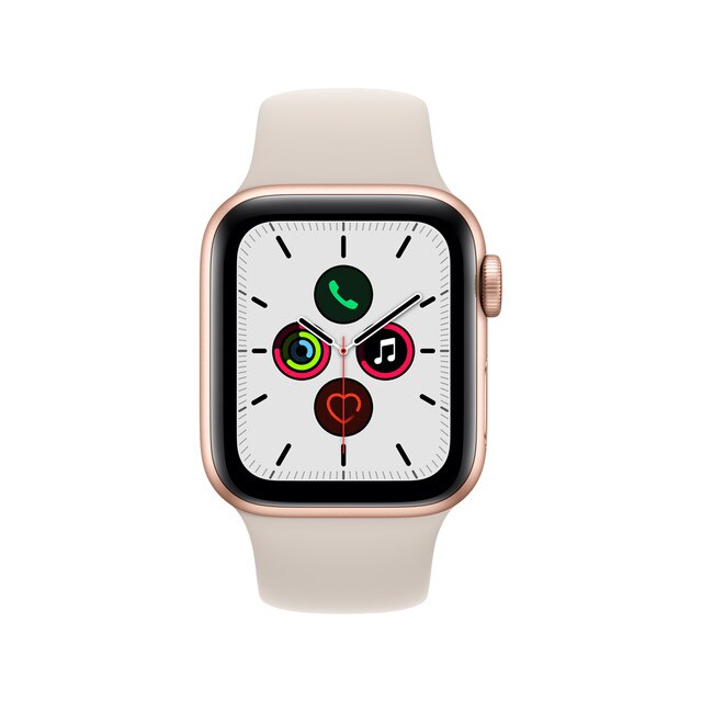 Apple Watch SE GPS + Cellular, 40mm Caja de aluminio en oro - Correa  deportiva Blanco estrella · El Corte Inglés