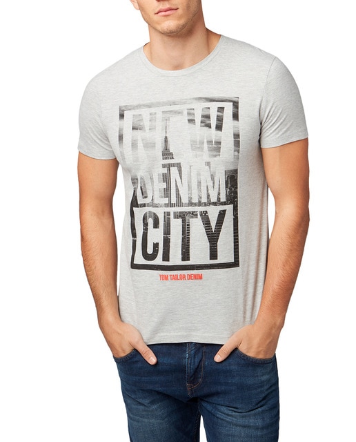 Imagen 0 de Camiseta de hombre tallas grandes manga corta, logo pecho y manga