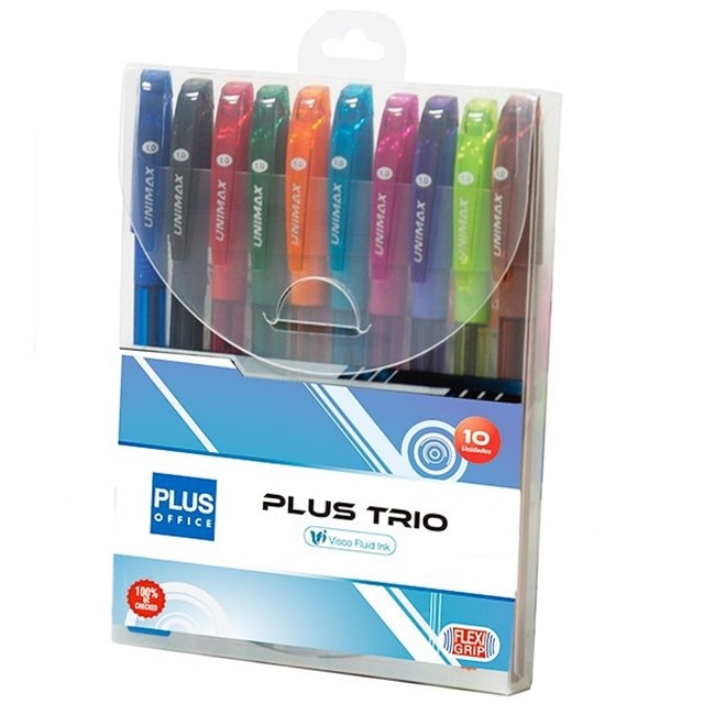 Imagem 0 de Ballpoint Plus Trio Blister 10 Unidades Sortidas