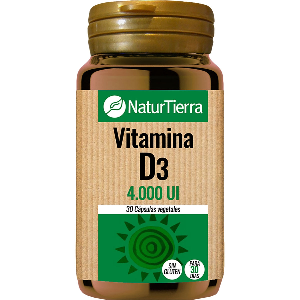 vitamina D3 sin gluten envase 30 capsulas vegetales