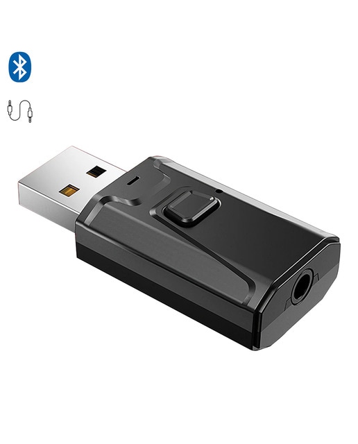 Imagen 0 de Emisor y receptor bluetooth con alimentación usb y conexión jack 3.5 mm