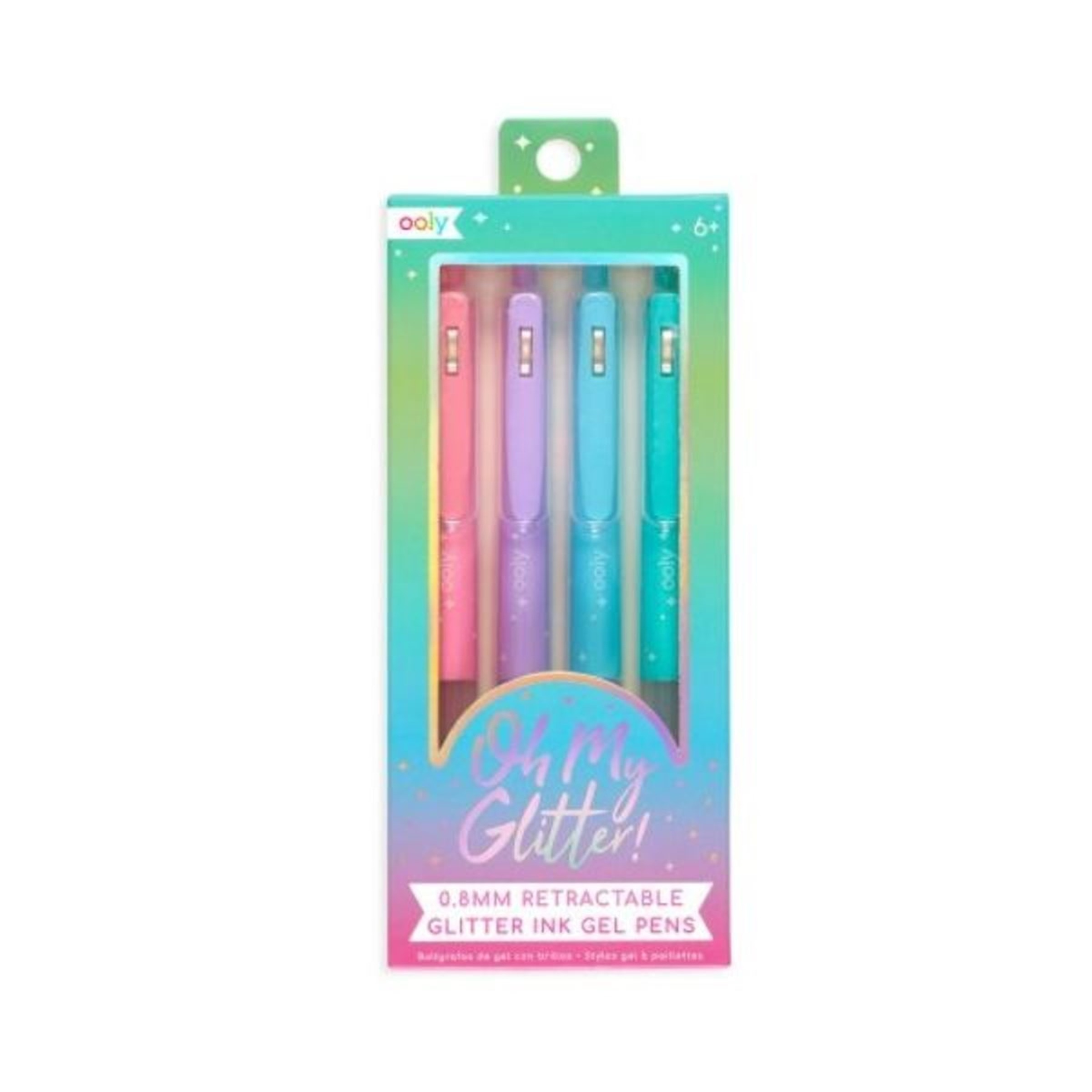 Imagem 0 de Canetas de Gel Oh My Glitter! Retratil C/4 Cores