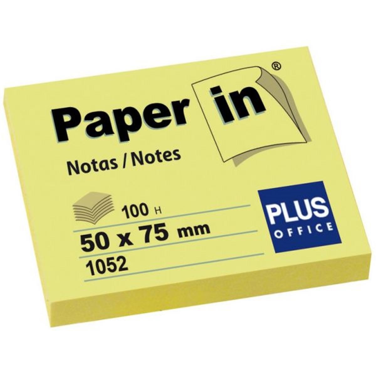 Notas Aderentes 50X75 100 Folhas Amarelo 1