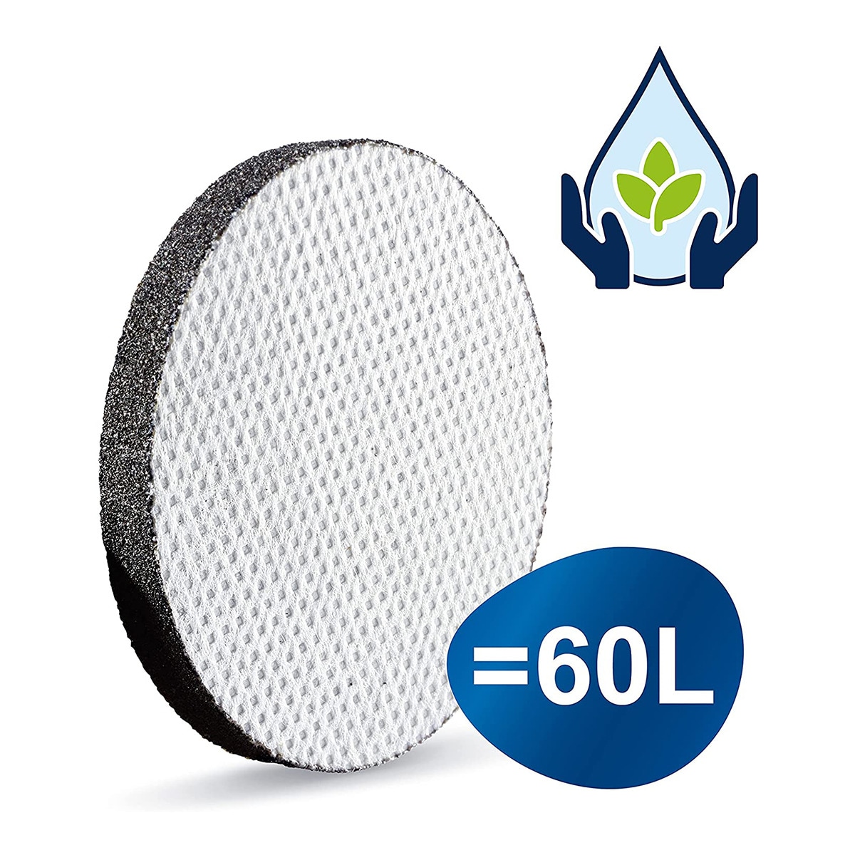 Pack de 3 filtros para garrafa filtrante Microdisc Branco-8