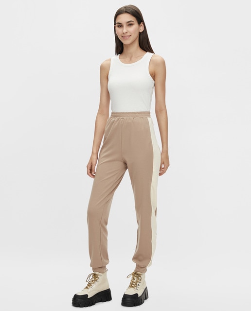 Pantalón de chándal de tiro alto de mujer · Pieces · El Corte Inglés