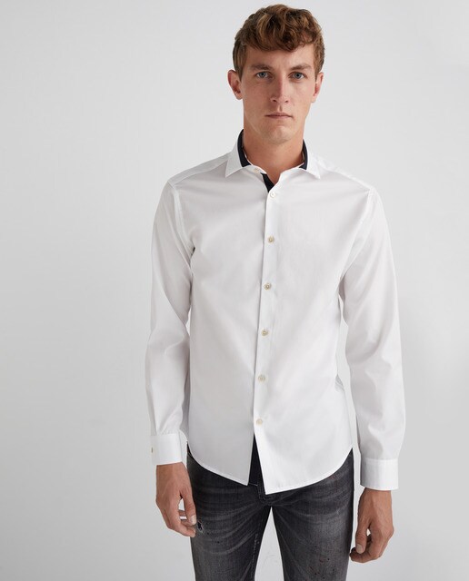 Camisa sport de hombre regular blanca · Emporio Armani · El Corte Inglés