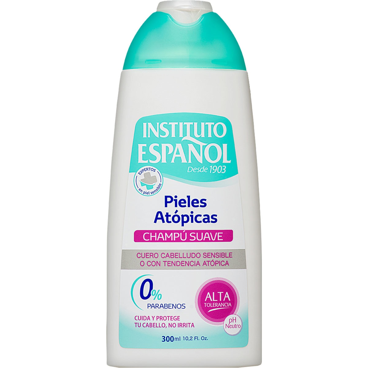 Gentle shampoo 0 parabens flask 300 ml for sensitive scalps or atopic