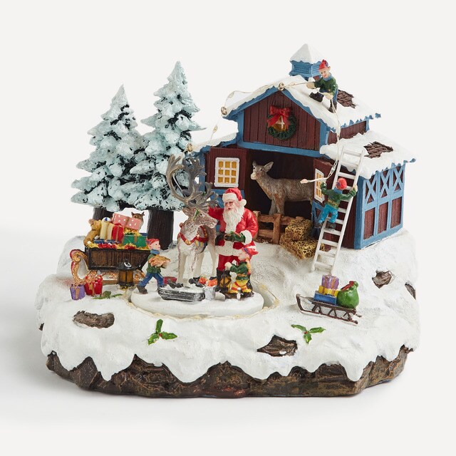 Granja Santa Claus con luz Pueblo Americano Navidad El Corte Inglés · El  Corte Inglés