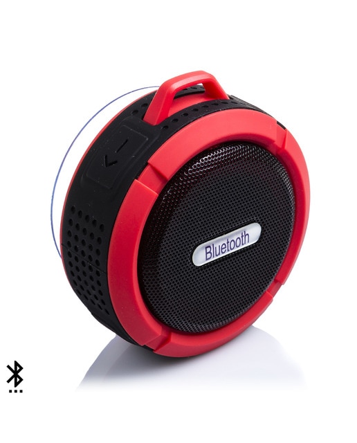 Imagen 0 de Altavoz bluetooth circular resistente al agua con ventosa