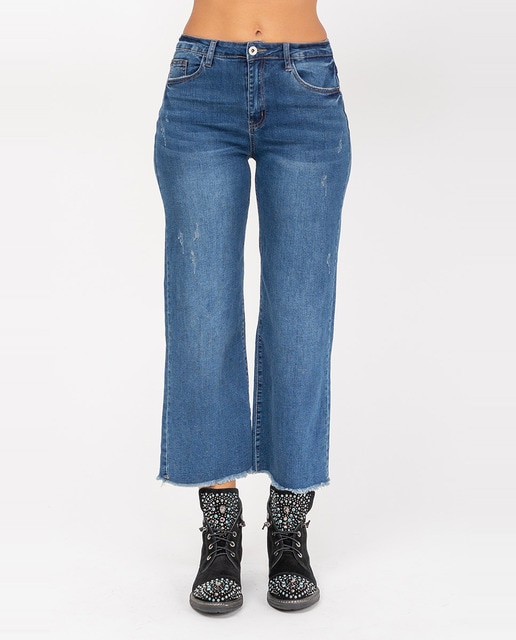 Imagen 0 de Pantalón denim cullotte