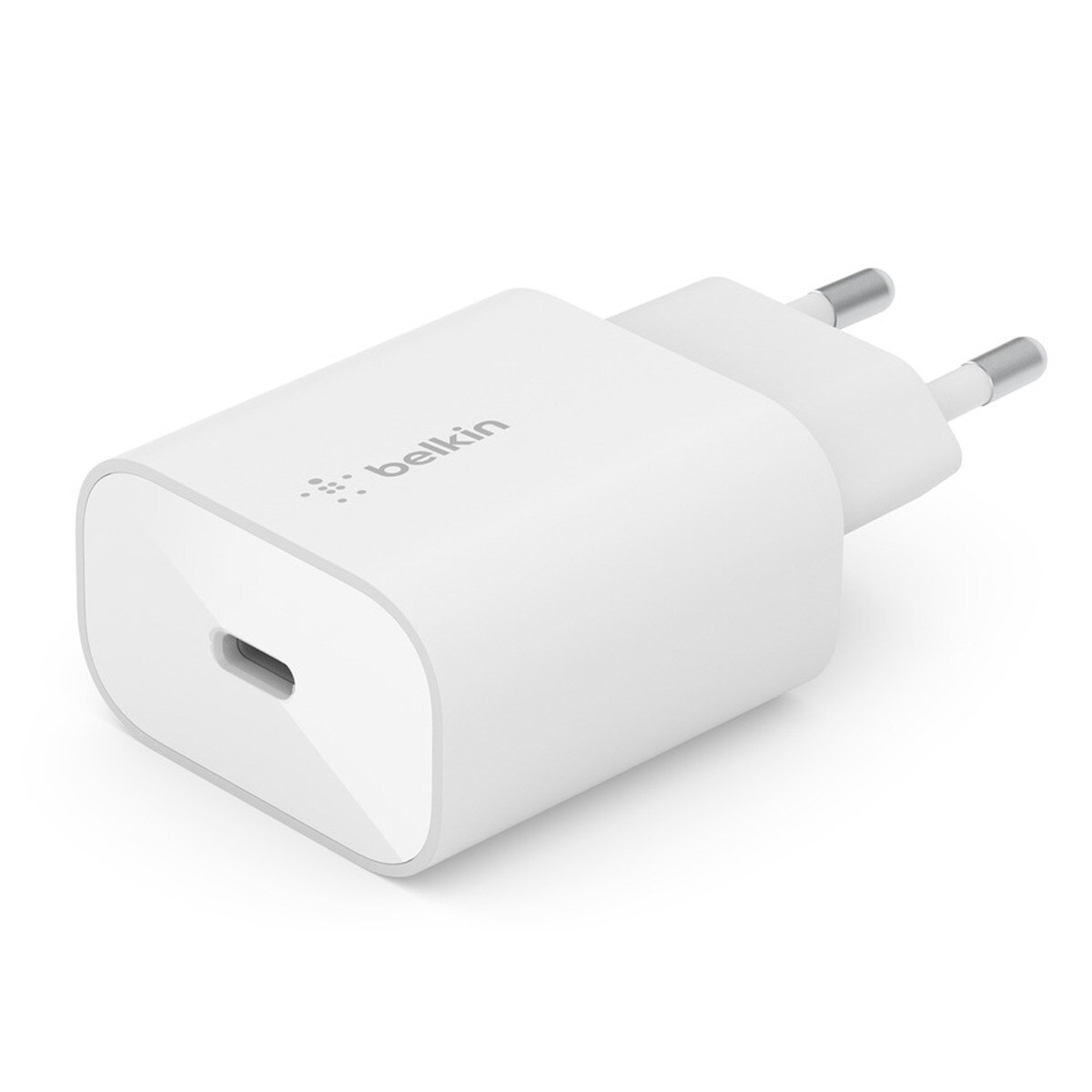Cargador de pared Belkin USB-C PD 3.0 PPS de 25 W Blanco-3