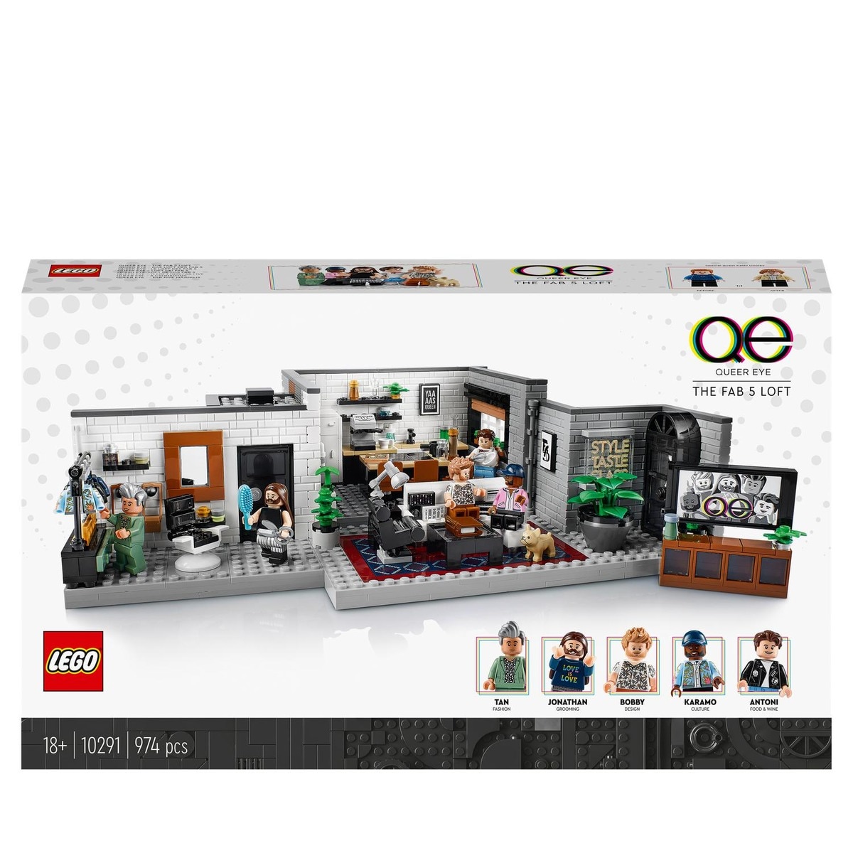 Lego - Juguete De Construcción Queer Eye: Loft De Los Fab 5 Con Mini Figuras De La Serie De Netflix Icons En Oferta Lego - Juguete De Construcción Queer Eye: Loft De Los Fab 5 Con Mini Figuras De La Serie De Netflix Icons