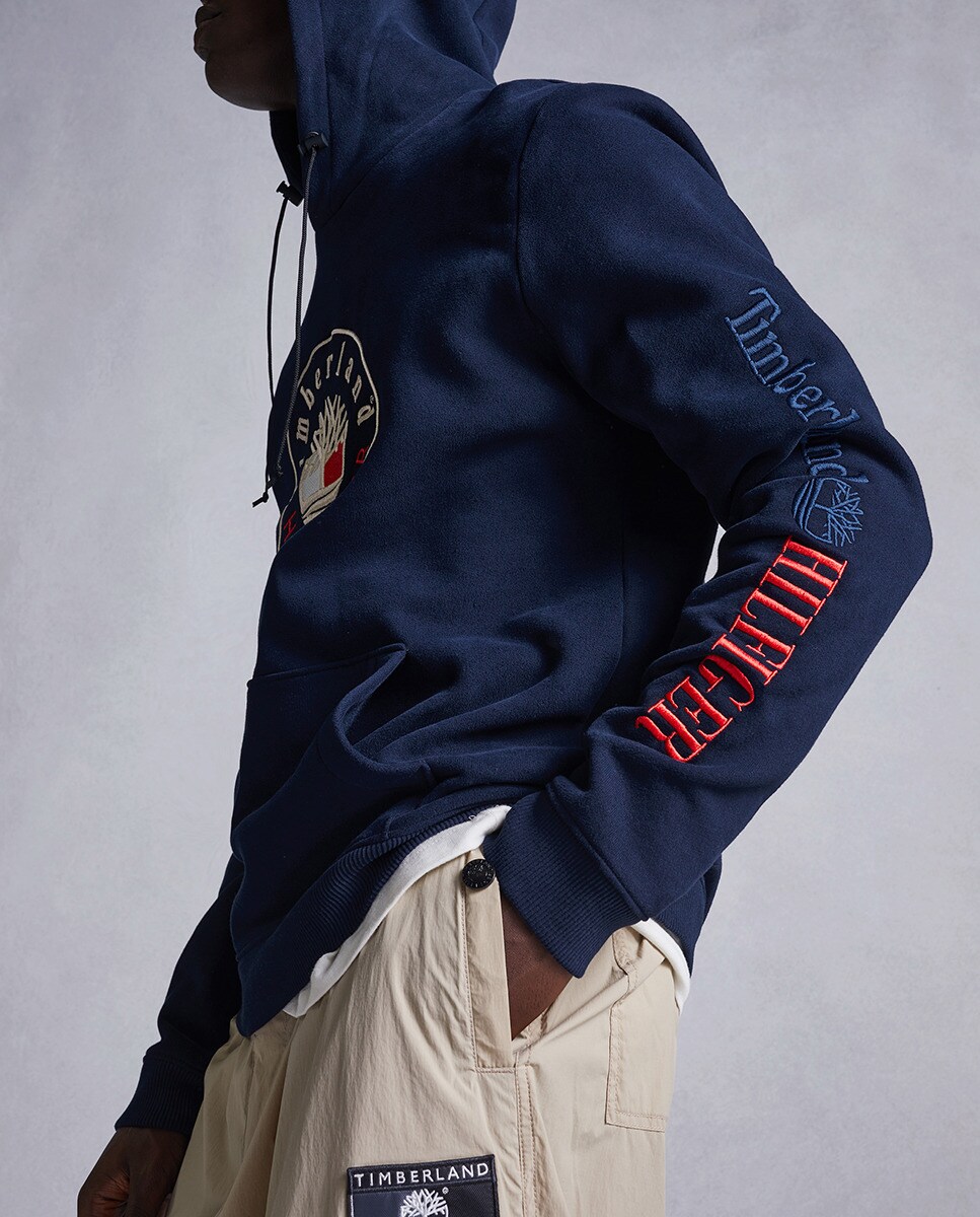 Sudadera de hombre TOMMY HILFIGER X TIMBERLAND en algodón orgánico azul con  capucha · Tommy Hilfiger · El Corte Inglés