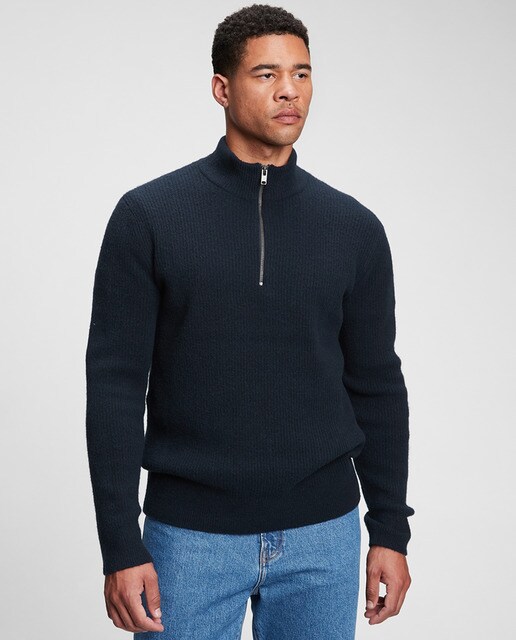 Jersey de hombre azul marino con cuello alto · GAP · El Corte Inglés