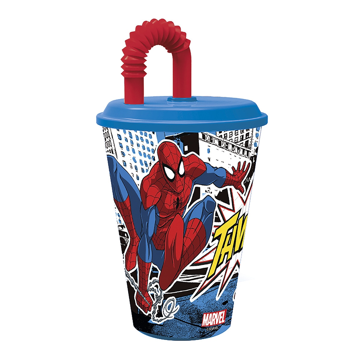 Imagen 0 de Vaso con pajita Spiderman Disney - Lic