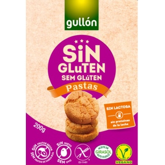 Bolachas Vegan sem Lactose sem Glúten embalagem 200 g - Gullón