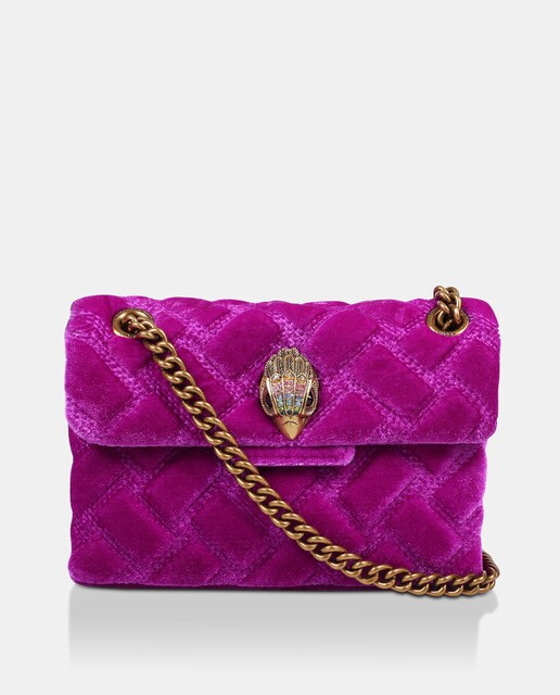 Bandolera mini Kensington de terciopelo en morado con aplique Kurt Geiger · Kurt  Geiger · El Corte Inglés