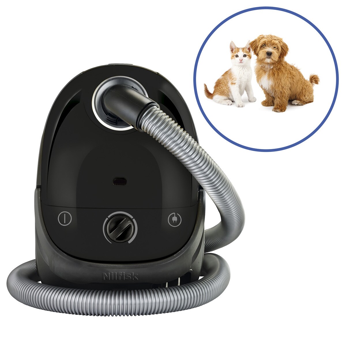 Aspirador con bolsa Nilfisk One Pet Care Negro-3