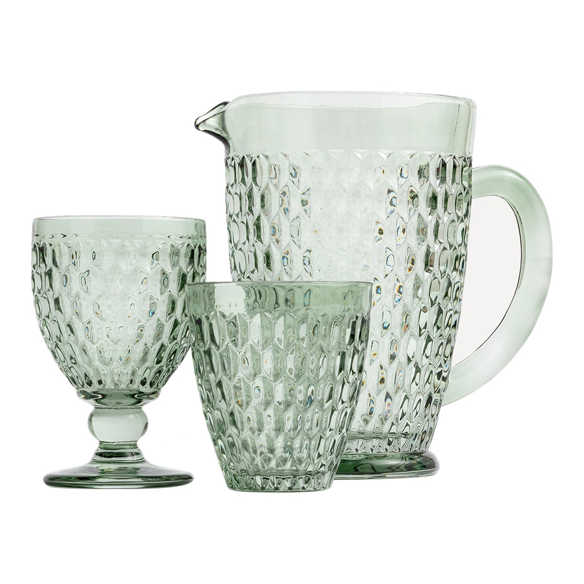 Imagem 0 de Serviço de cristal por peças Nancy verde-claro