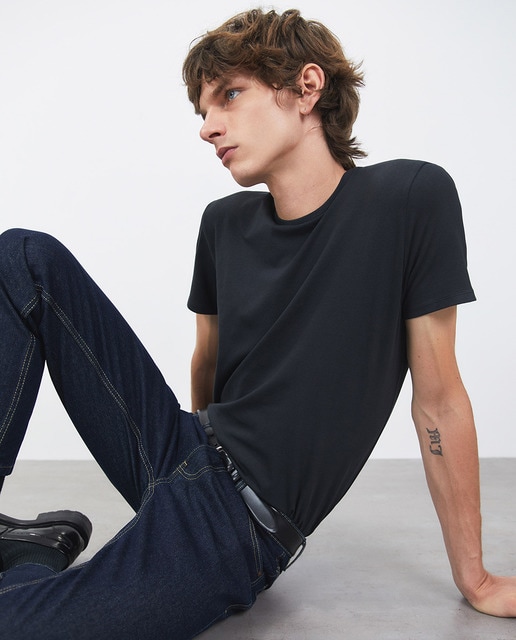 Camiseta de hombre Sfera básica negra de manga corta · Sfera · El Corte  Inglés