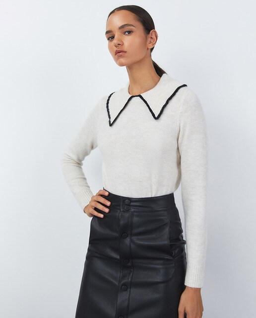 Jersey de mujer cuello vivo · Sfera · El Corte Inglés