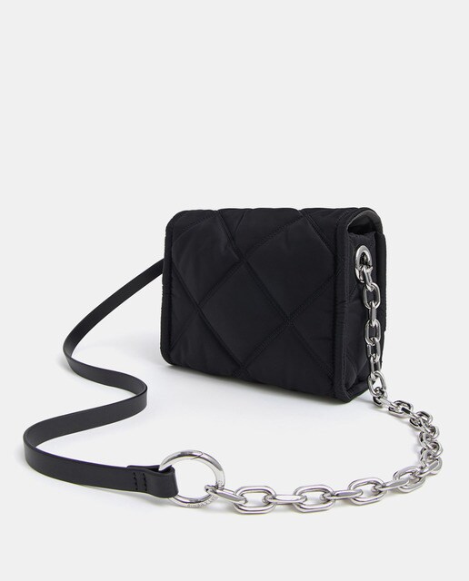 Bandolera pequeña de nylon acolchado en negro · Bimba y Lola · El Corte  Inglés